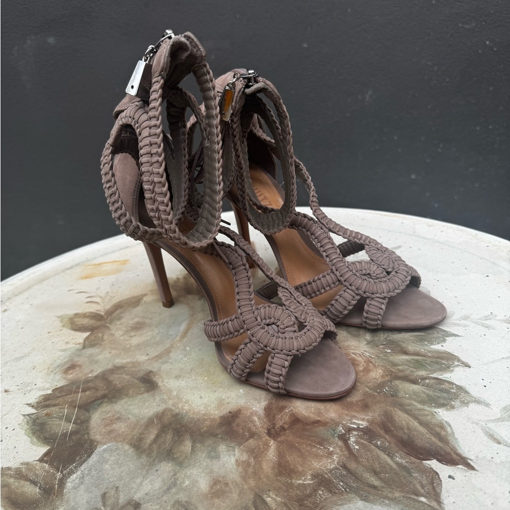 SCHUTZ Braided Heels - Taupe - Picture 2 of 4